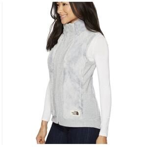 The North Face Gray Fleece Zip Vest Size M Outdoor Hiking Women's